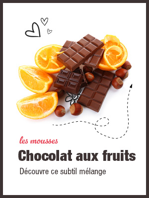 Les mousses chocolat fruit en cours